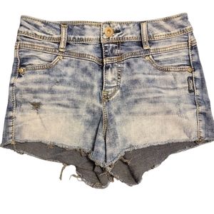 Silver Jean's distressed high-rise shorts